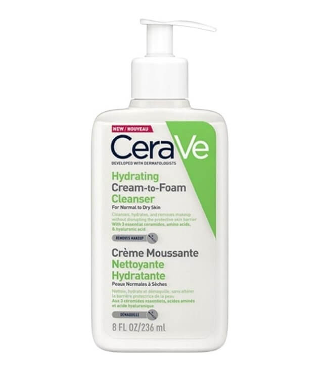 CERAVE | CRÈME MOUSSANTE NETTOYANTE HYDRATANTE
